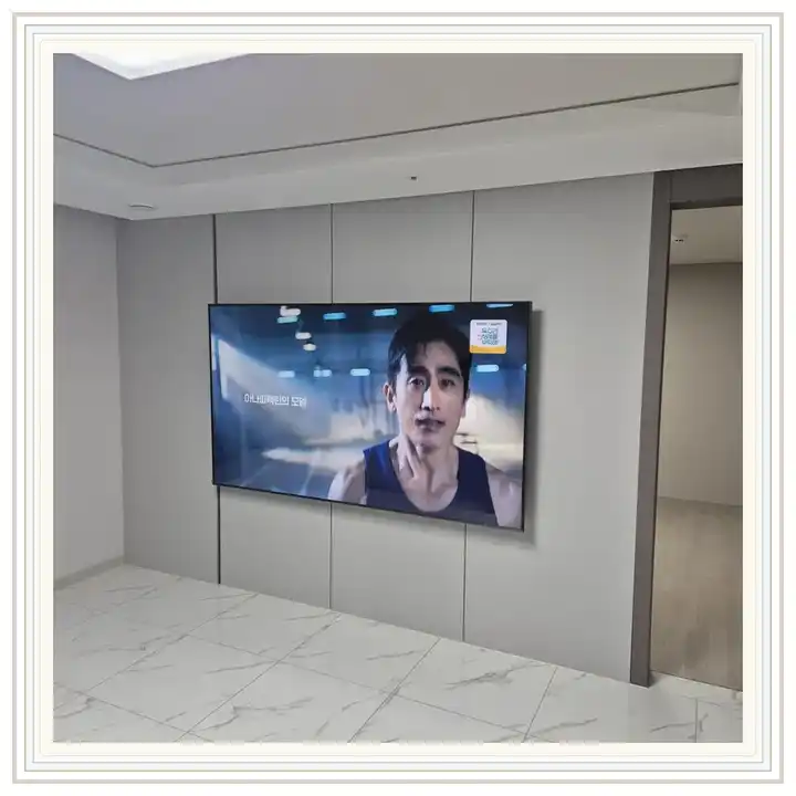 벽걸이TV 거치대 참고 사진 · 미사 힐즈파크 푸르지오 설치 조건